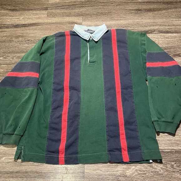 Van Heusen Other - Mens size XL long sleeve rugby collared Van Heusen shirt Vintage
